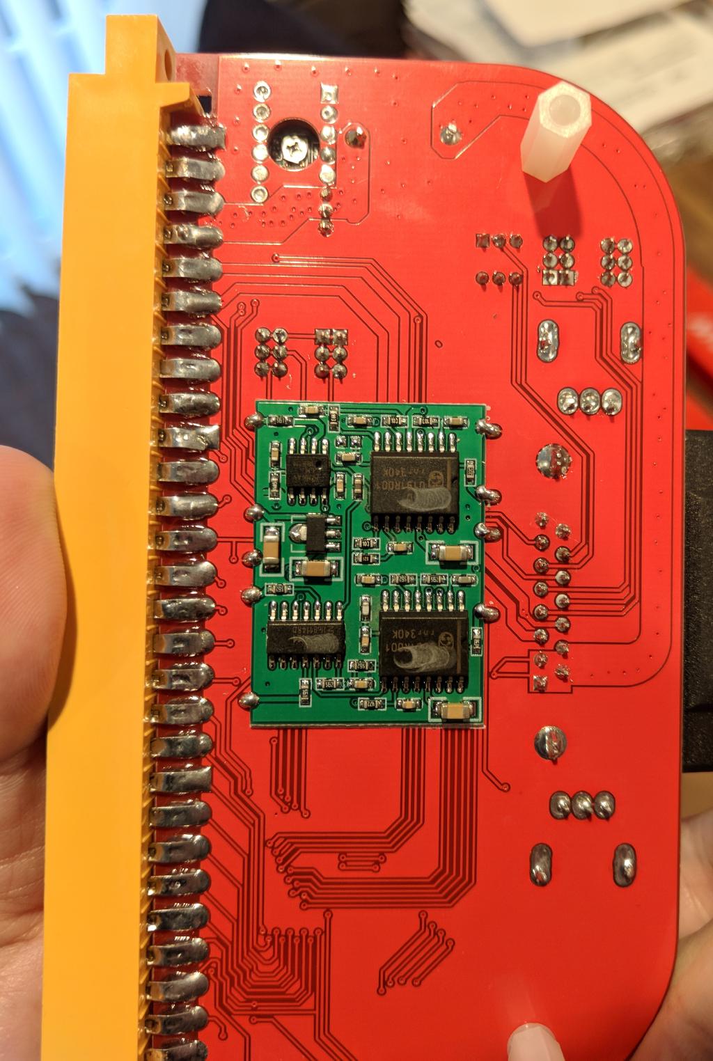 Back of JAMMA Adapter