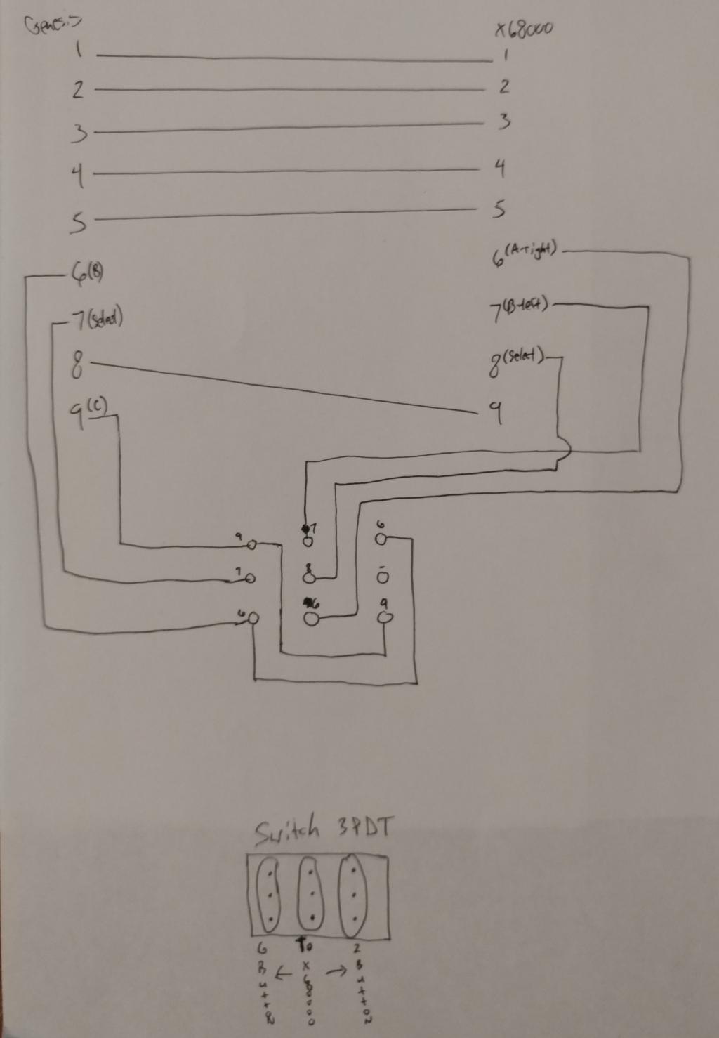 x68000 Adapter Schematic